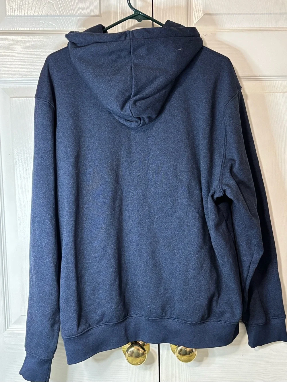 True Religion Navy Blue Hoodie with Red Graphic Logo Sz XL EUC